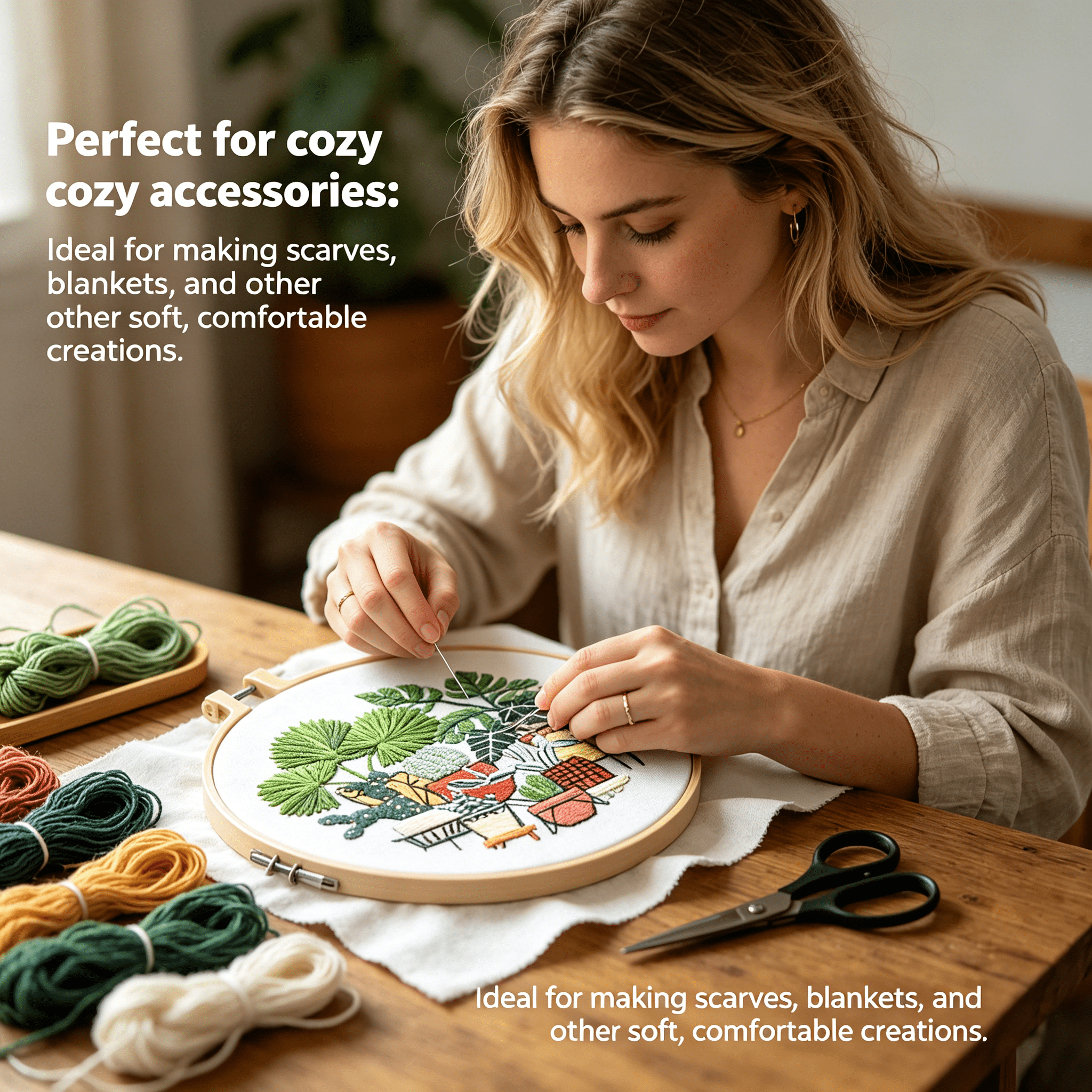 TUWAFE 2026 New Embroidery Kit for Beginners Diy Creativity Punch Needle Kits Adults Beginner Four Adjustable Levels Cross Stitch Kits Style 6 for Home Crafting Relaxing Hobbies Personalized Gifts.