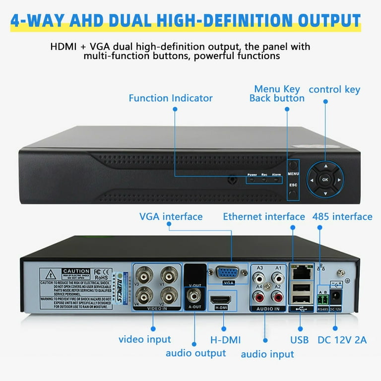 その他 DIGIguard 4CH MPEG4 DVR Amazon.co.jp: 「Origin」 DVR 録画装置 4チャンネル（ビデオ4） P2P