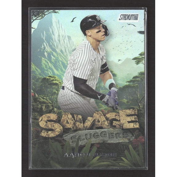 2025 Topps Stadium Club Savage Sluggers SS-19 Aaron Judge New York Yankees Baseball Card
