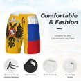 thumbnail image 3 of Mens Swim Trunks New Russian Flag Quick Dry Board Shorts with Compression Liner, 3 of 6