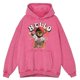 thumbnail image 2 of Sudadera con capucha retro desgastada Hello I Am Your Friend Ted Bear para hombre, estilo hip hop, informal, holgada, a la moda, 100 % algodón, 2 of 4