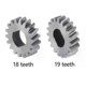thumbnail image 3 of 18/19 Teeth Motor Gear Metal Sunroof Motor Gear Repair Easy Fixng Compatible for W203 W204 Quality Metal Made, 3 of 5