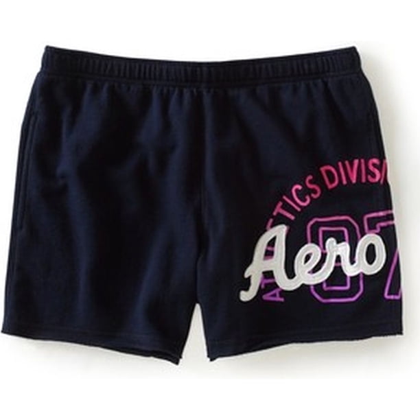 Aeropostale Womens Boyfriend Fit Athletic Sweat Shorts, Azul, Grande Aeropostale Sudor