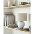 thumbnail image 4 of Livabliss Elio Modern Accent Table Lamp, 13-inch, White with Beige Shade, 4 of 6