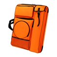 thumbnail image 4 of Art Portfolio Case,Art Portfolio Bags Carry Case Art Supplies Tote, Backpack Bag with Pockets Handle Organizer,Student Carrying Storage Bag Artwork Poster Board,Project Drawing Orange, 4 of 8