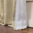 thumbnail image 6 of TWOPAGES Kyla Collection Room Darkening Lined Faux Linen Pinch Pleated Curtain, 40"x96", 1 Panel, Flax, 6 of 6