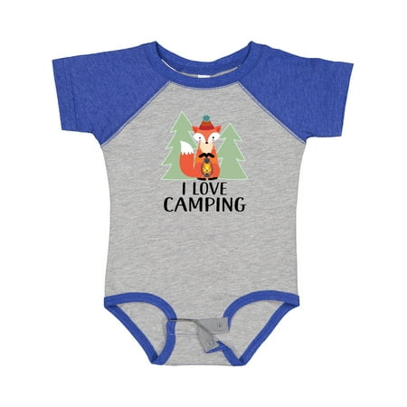 

Inktastic I Love Camping Woodland Fox Gift Baby Boy or Baby Girl Bodysuit