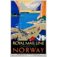 thumbnail image 3 of Padden, Daphne 10x14 Black Modern Framed Museum Art Print Titled - Royal Mail Cruises / Norway, 3 of 5