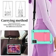 thumbnail image 6 of Fancing for MEIZE D115 10.1 inch Case,for KADYBE D115 Tablet Case,Shockproof Kids Case with Shoulder Strap for kimlok Android 13 14/DOMATON D105/MEIZE D115/KADYBE D115/Qukenk 10.1inch(Navy+Pink), 6 of 6