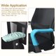 thumbnail image 5 of 2 piezas de fundas para reposabrazos de silla de oficina, funda protectora para reposabrazos de oficina, marrón, 5 of 7