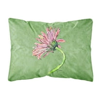 Carolines Treasures 8853PW1216 Gerber Daisy Pink Canvas Fabric Decorative Pillow, 12H x16W, multicolor