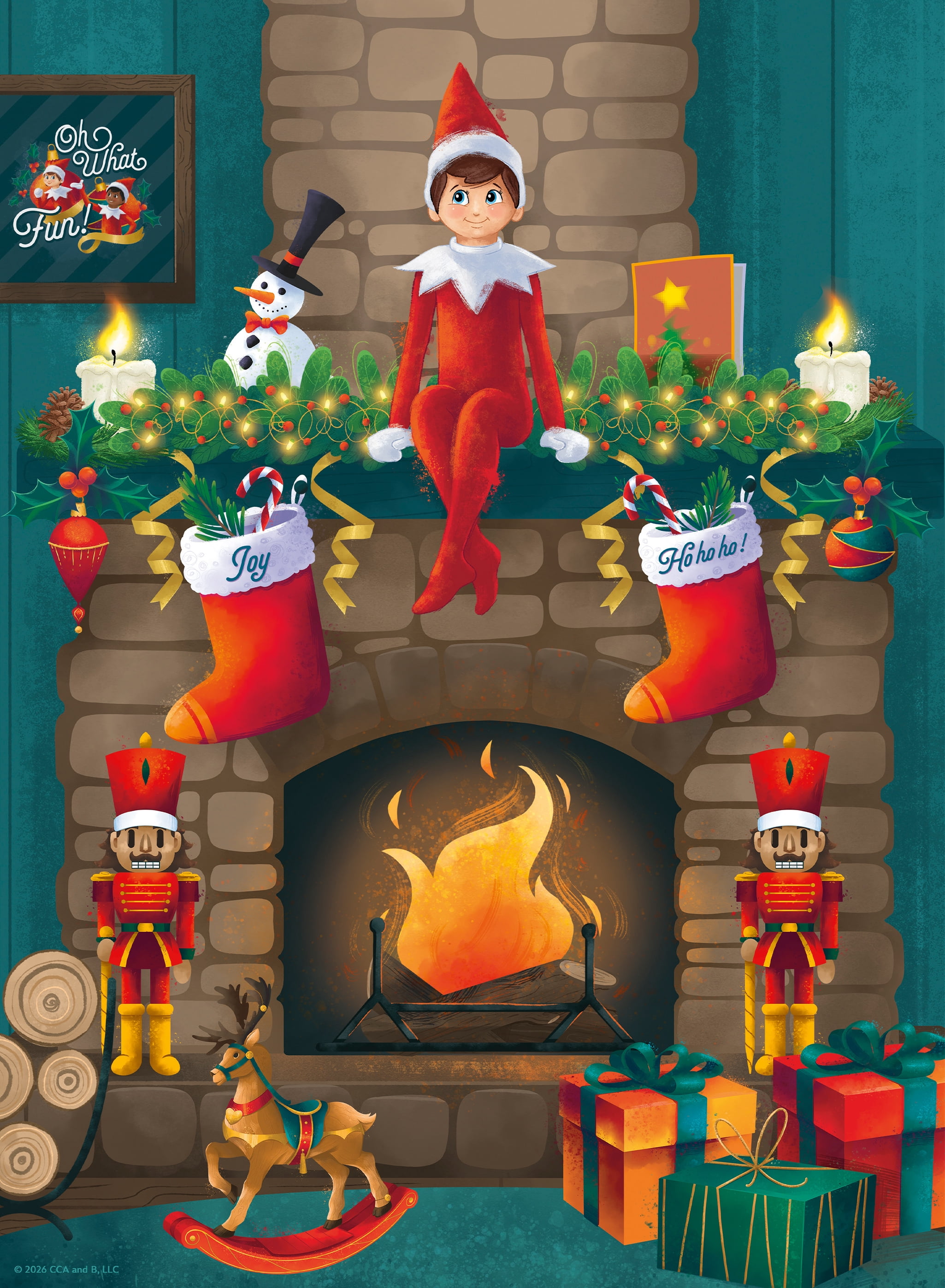 Buffalo Games Elf on the Shelf 100-Piece Interlocking Jigsaw Puzzle for Adults Ages 6+