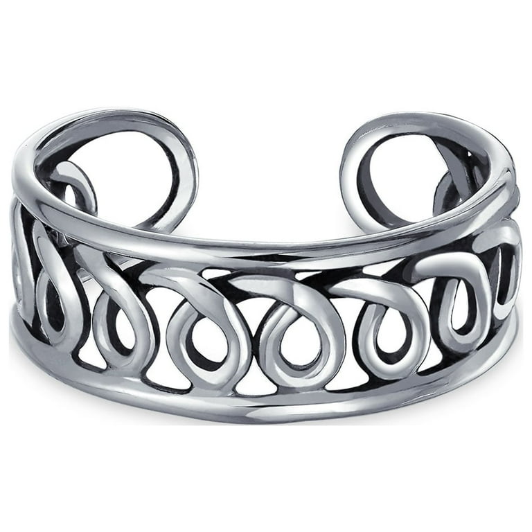 Sterling Silver Plumeria Flower Swirl Toe Ring Sterling Silver Plumeria Flower Swirl Toe Ring