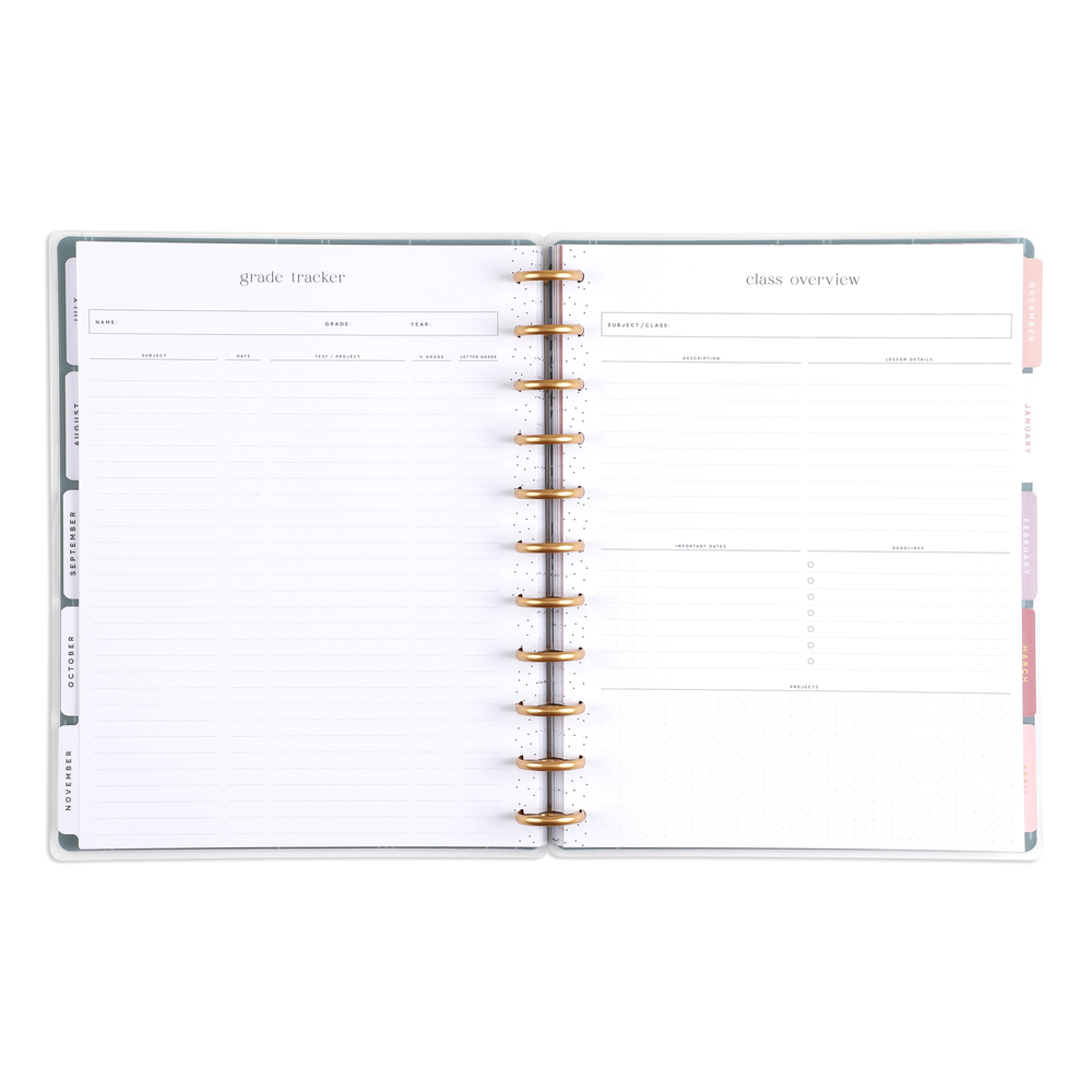 Happy Planner Dated 12 Month Planner, July 2023 – June 2024, Homeschool Layout, Subtle Sophisticated, Big Sized Planner 8.5” x 11” - image 4 of 6