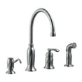 thumbnail image 1 of Madison Kitchen Faucet with Sprayer and Soap Dispenser, Satin Nickel Finish, 1 of 1