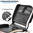 thumbnail image 6 of 3 Ring Zipper Binder with Shoulder Strap Waterproof Trapper Keeper 2 Inch D-Ring 500 Sheets Capacity Watercolor Cute Unicorn, 6 of 7
