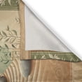 thumbnail image 3 of Ambesonne Peacefulness Kitchen Curtains, Stones Sand and Tree, 55"x30", Camel Reseda Green Blue, 3 of 3