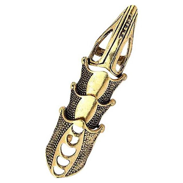 Minnieouse Anillo punk Diseño único Práctico para usar Estilo gótico Anillos completos de moda Superficie lisa duradera Articulación de Type3 NO3