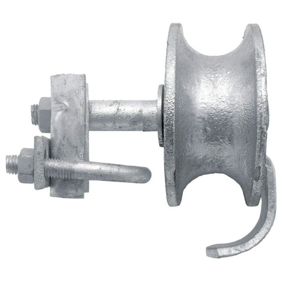 Gate Track Wheel - Rolling Chain Link Gate Wheels, 1-5/8" Track, 2" Gate Frame, Heavy Duty Sliding Gate Track Roller - Commercial/Industrial Strength (1 Pack)