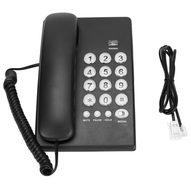 Desktop Phone,KX‑T504 Single Wired Corded Landline Phone Corded Phone Maximized Efficiency
