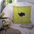 thumbnail image 3 of Carolines Treasures BB7750PW1414 Common Ostrich Green Fabric Decorative Pillow, 14 x 14 in., 3 of 4