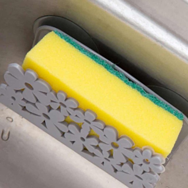 Dish Cloths Rack Suction Sponge Wall Mounted Shelf Suction Holder Clip Rag Storage Rack Kitchen Bathroom Organizer Wall Mounted Shelf