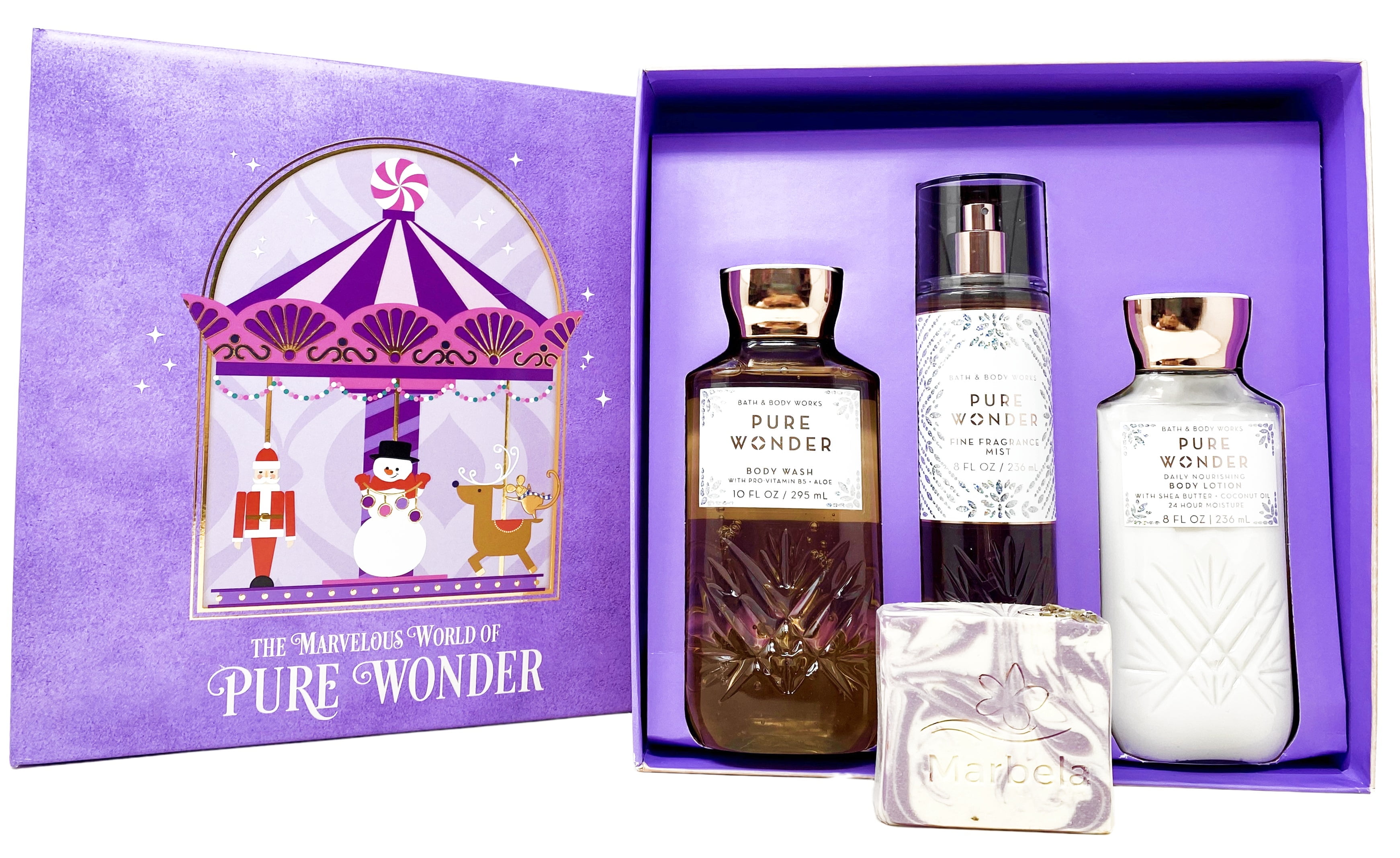 Bath & Body Works Perfumed Pure Wonder 7 Piece Gift Set for