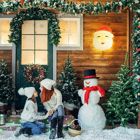 

Santa Claus s Lampshade Covers The Door With Light And The Beautiful Light Covers The Porch