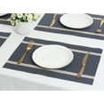 thumbnail image 6 of Unique Bargains Set of 8 Vinyl Placemats for Kitchen Washable Table Placemats Dark Blue, 6 of 7