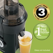 Hamilton Beach Big Mouth Juicer Machine for Fruits and Vegetables with Extra Large Chute, Extractor de Jugos, Black