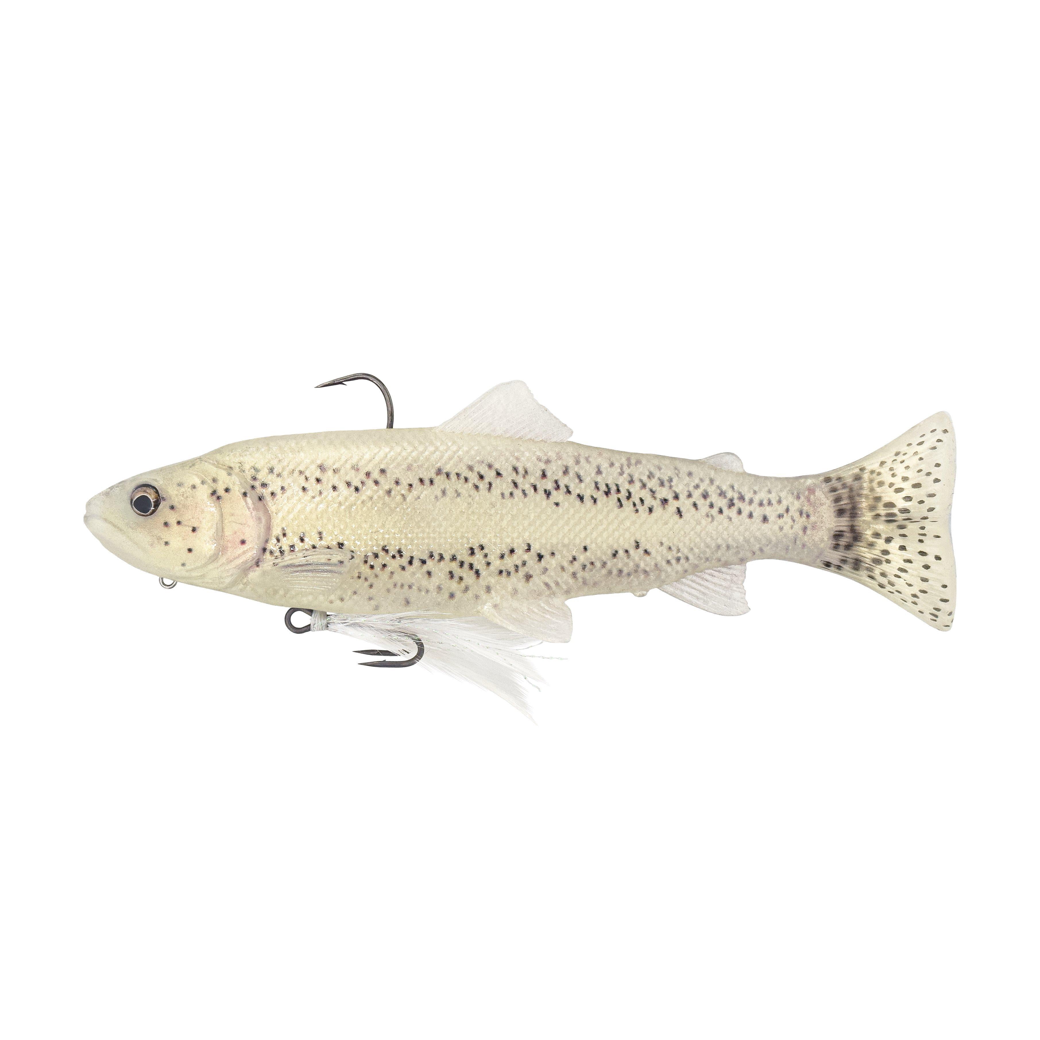 Savage Gear 3D Line Thru Pulse Tail Trout Pro, 6 in, Washed Out Trout