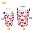 thumbnail image 3 of XMXT Collapsible Laundry Basket, Romantic Kisses Pattern Waterproof Laundry Hampers Storage Baskets Dirty Clothes Hamper, 62L, 3 of 8