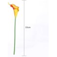thumbnail image 2 of 20 piezas de flores artificiales de cala de látex de tacto real para decoración del hogar de la boda de la novia (blanco), 2 of 6