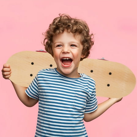 GOOHOCHY  Hand Drawn Skateboard Deck Unfinished Gifts Toys for Boys Child