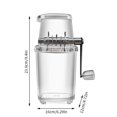 thumbnail image 3 of facefd Manual Ice Block Breaking Crusher Snow Cone Machine Dining Kitchen Blender Party Camping Picnic Cold Beverage Shaver Clear, 3 of 9