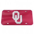 thumbnail image 1 of Oklahoma Sooners Logo Red Laser License Plate, 1 of 1