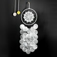 thumbnail image 6 of ABPETE 100pcs Round Shells Pieces Round Natural Capiz with 2 Hole, Polished Slice Accessory Capiz Shells Pearl Beads Charms for Jewelry Making(White), 6 of 18