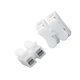 thumbnail image 2 of 26 piezas 2 terminales de crimpado eléctricos bloque de empalme conector de cable de terminal de conexión de doble fila resorte rápido prensa blanco, 2 of 6