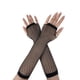 thumbnail image 2 of Guantes de red unisex sin dedos de nailon cómodos guantes de malla vintage para actuaciones de baile negro tamaño libre, 2 of 8