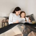 thumbnail image 5 of Castle Fairy Farm Horse 3 Pieces Queen Comforter Set for Boys Girls,Rustic Farmhouse Animal Ultra Soft Bedding Sets,Vintage Cabin Cottage Bedding Comforter Set Breathable,Luxury Bedroom Decor, 5 of 8
