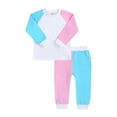 thumbnail image 5 of Esaierr Kids Toddler Pajamas 2pcs Pjs Sets for Boys Girls,Newborn Baby 2 Piece Lounge Cotton Long Sleeve Sleepwear 3M -13Y Little Big Boys Round Neck Loungewear Set, 5 of 6