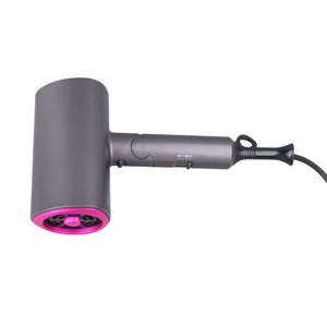 Hair Dryer, T Shape Fast Drying Blow Dryer Foldable Handle Powerful Grey  for Salon