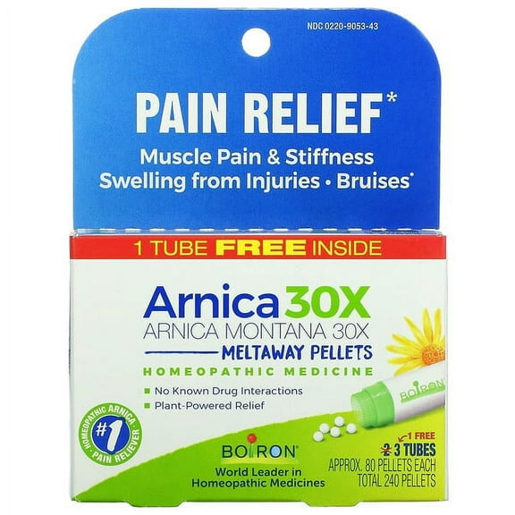 Boiron Arnica 30X Pellets 3 Tubes Pack of 2