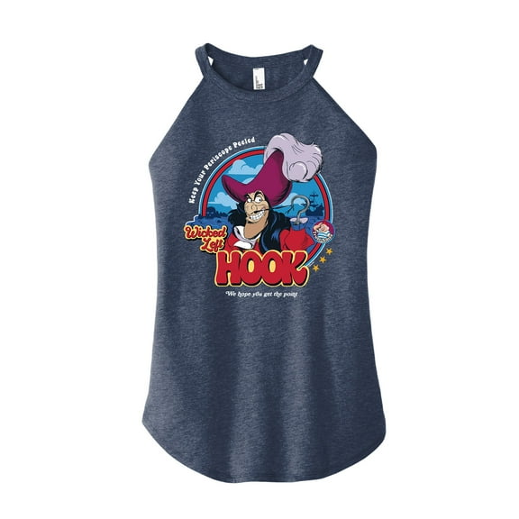 Disney - Peter Pan - Keep Your Periscope Peeled - Wicked Left Hook - Juniors High Neck Tank Top
