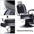 thumbnail image 6 of BarberPub Heavy Duty Vintage Barber Chair All Purpose Hydraulic Recline Salon Beauty Spa Black 3850, 6 of 7