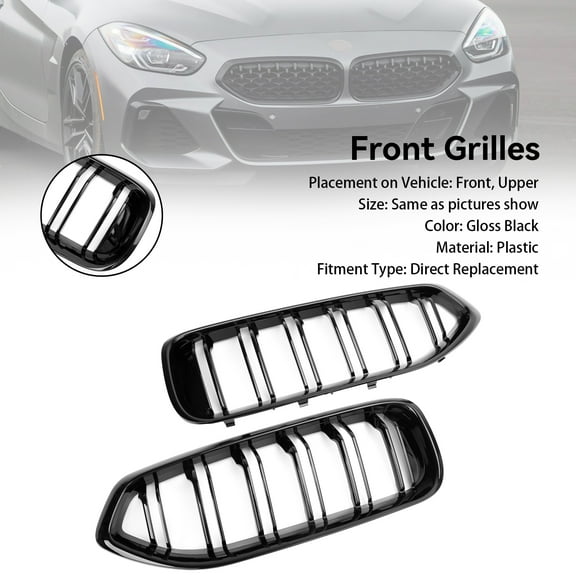Gloss Black Front Kidney Grill Grille Fit for BMW G29 Z4 20I 30I M40I 2019-2024