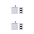 thumbnail image 3 of Tholdsy rápido de 3 puertos para 3 USB para de teléfono móvil para Adaptador de de pared rápido enchufe blanco y estadounidense Enchufe de EE. UU. 2Conjunto, 3 of 6