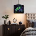 thumbnail image 5 of Linen Drum Lampshades Marble Colorful Neon Ultra Violet Blue Green Black Wavy 13"x13"x10" Light Shade for Table Lamps Floor Lamp Shades Lampshade Replacement Assembly Required, 5 of 8