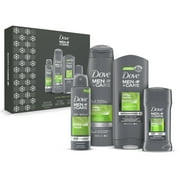($22 Value) Dove Men+Care Extra Fresh Holiday Gift Set (Antiperspirant Dry Spray, 2-in-1 Shampoo + Conditioner, Body + Face Wash, Deo Stick) 4 Ct