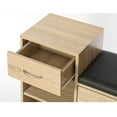 thumbnail image 6 of Wooden Entryway Shoe Storage Bench with Cushion, 6 of 7